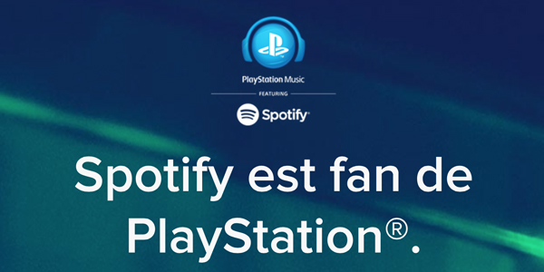 Annonce de PlayStation Music en partenariat avec Spotify !