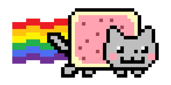 Xyllef / Pixel Art #1 - Nyan Cat - actualites Hightech ... - 600 x 300 jpeg 38kB