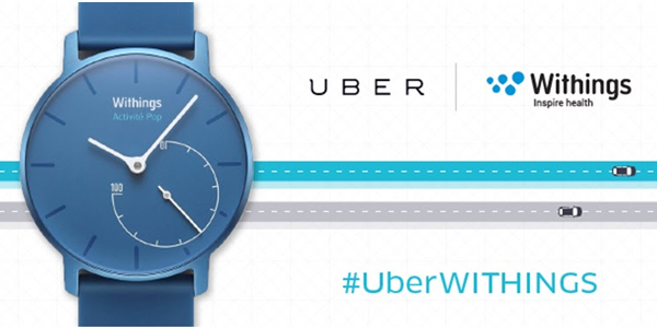 Uber et Withings s’unissent et lancent l’#UberWITHINGS !