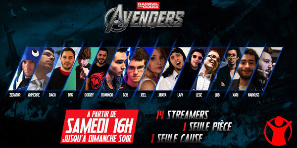 Avengers Athene – 14 Streameurs pour 1 cause !