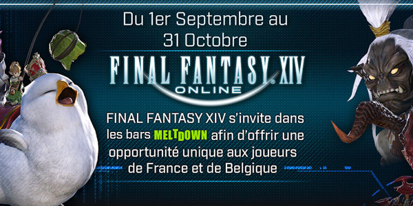 Final Fantasy XIV s’invite dans les bars Meltdown !