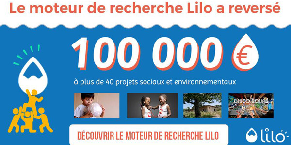 100 000€ reversés par le moteur de recherche Lilo !