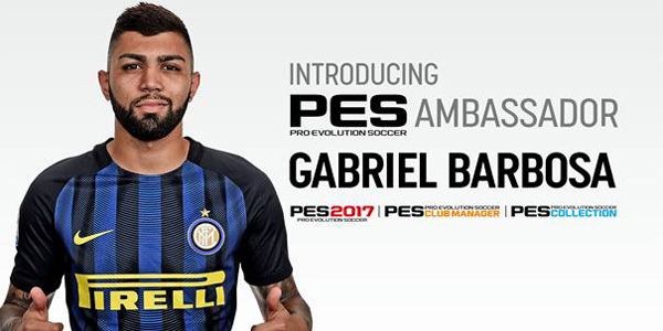 PES 2017 – Gabriel « Gabigol » Barbosa nommé ambassadeur officiel !