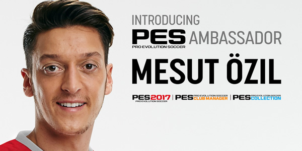 PES 2017 – Mesut Özil nommé ambassadeur officiel de PES !
