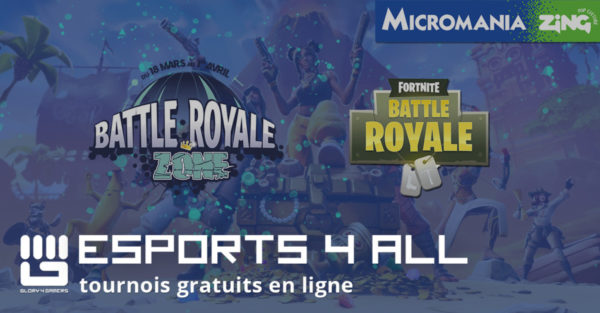 du 18 mars au 1er avril micromania zing organise le battle royale zone - 18 avril fortnite