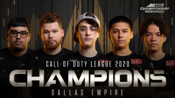 Call of Duty League 2020 – Les Dallas Empire sont les grands vainqueurs du Championship Weekend