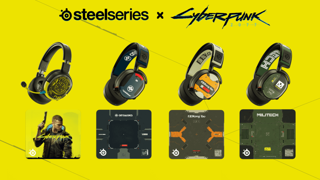 SteelSeries x Cyberpunk 2077 – Arasaka, Militech, Kang Tao