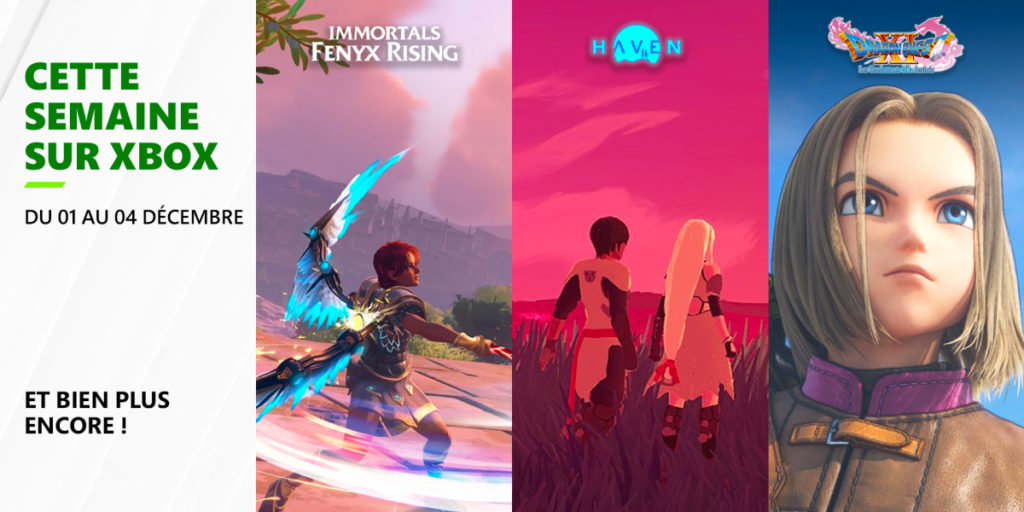 Cette semaine sur Xbox - Les nouveaux jeux du 1er au 4 décembre