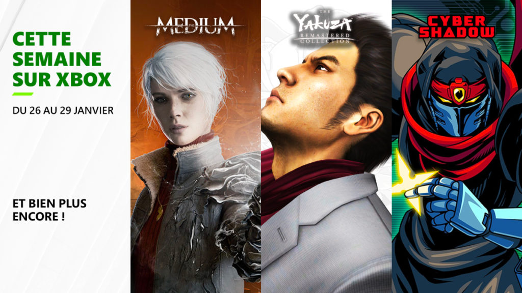 Cette semaine sur Xbox - Les jeux du 26 au 29 janvier