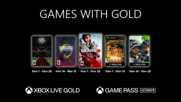 XBOX Games with Gold Février 2021