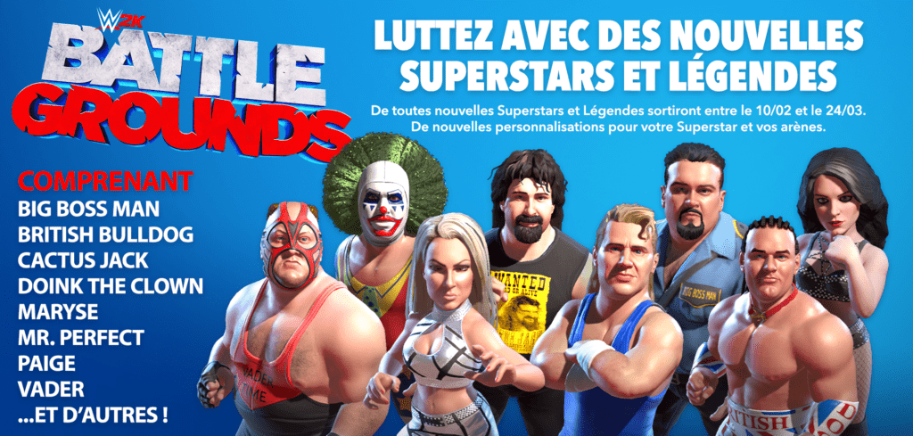 WWE 2K Battlegrounds - Mr. McMahon, Paige et Ricky Steamboat