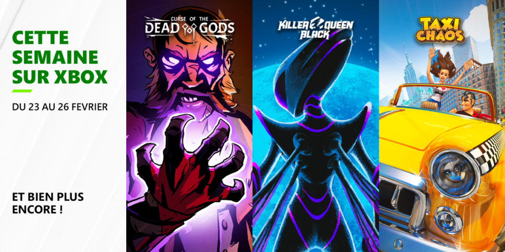 Cette semaine sur Xbox - Les jeux du 22 au 26 février