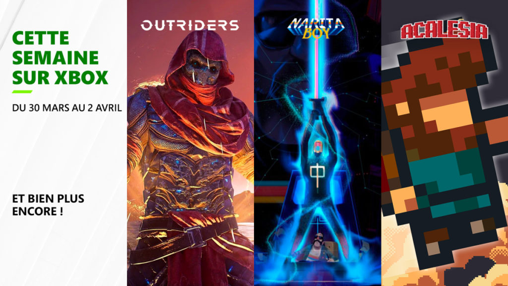 Cette semaine sur Xbox - Les jeux du 30 mars au 2 avril
