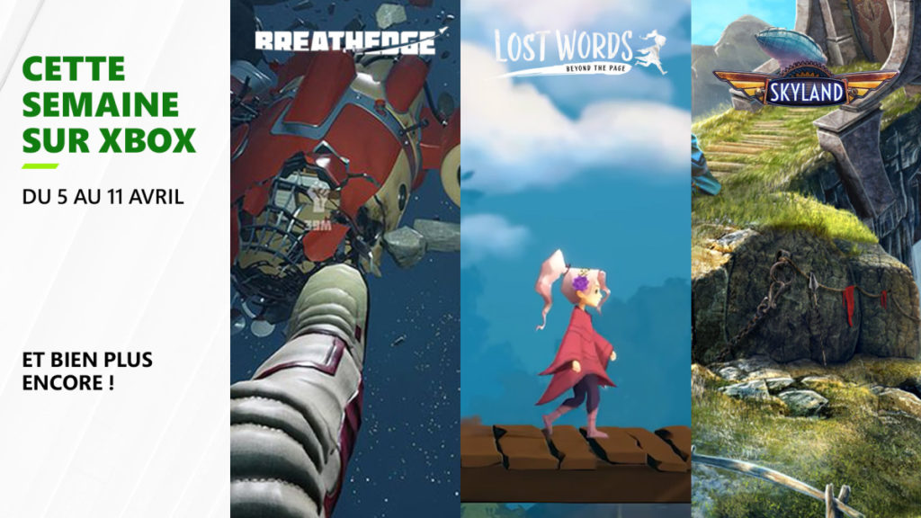 Cette semaine sur Xbox - Les jeux du 6 au 9 avril