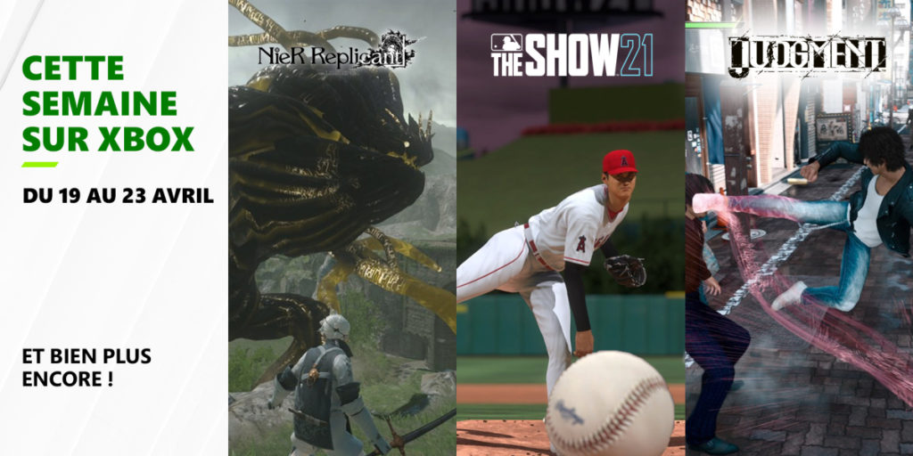 Cette semaine sur Xbox - Les jeux du 20 au 23 avril