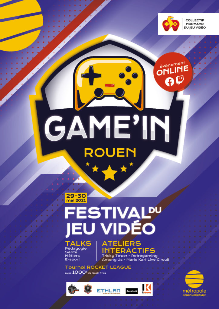 Game'In Rouen - Métropole Rouen Normandie - Collectif Normand de Jeu Vidéo