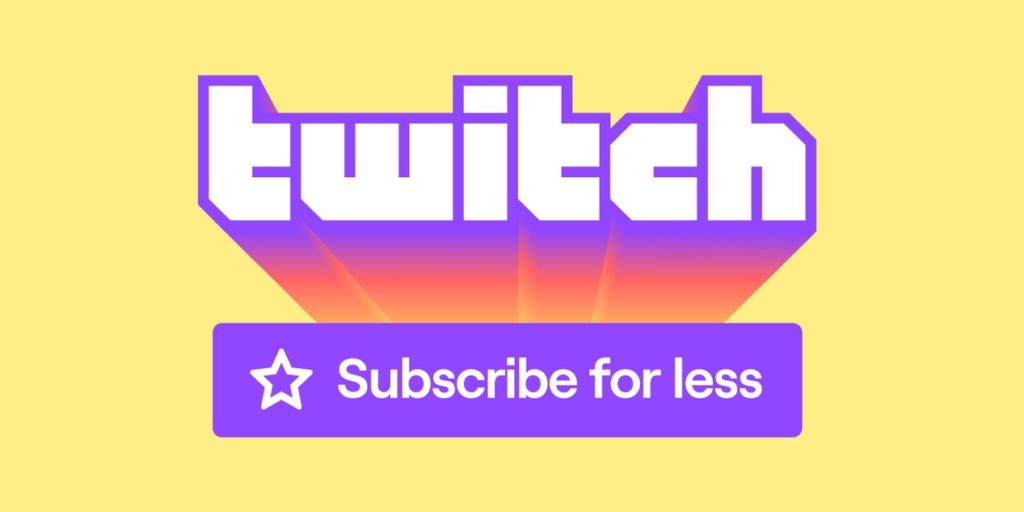 Twitch - mise à jour de la tarification des abonnements