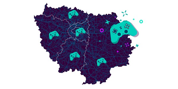 Crédit Agricole - Ile-de-France - Map des Gamers en Île-de-France - GlobeTrotterPlace.fr