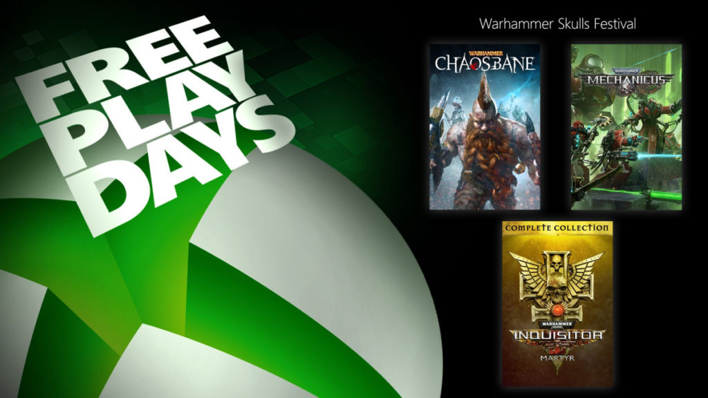 XBOX Free Play Days - Célébrez le Warhammer Skulls Festival