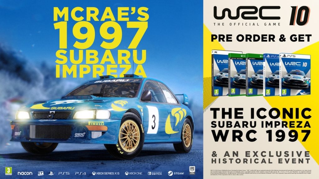 WRC 10 - Subaru Impreza WRC Colin McRae