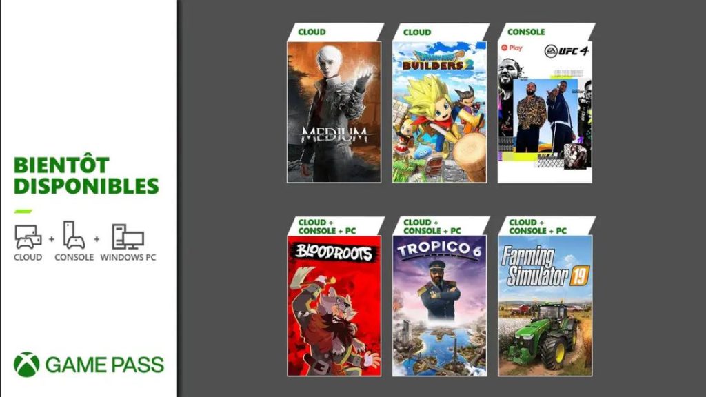 Xbox Game Pass : Bloodroots, Farming Simulator 19, UFC 4