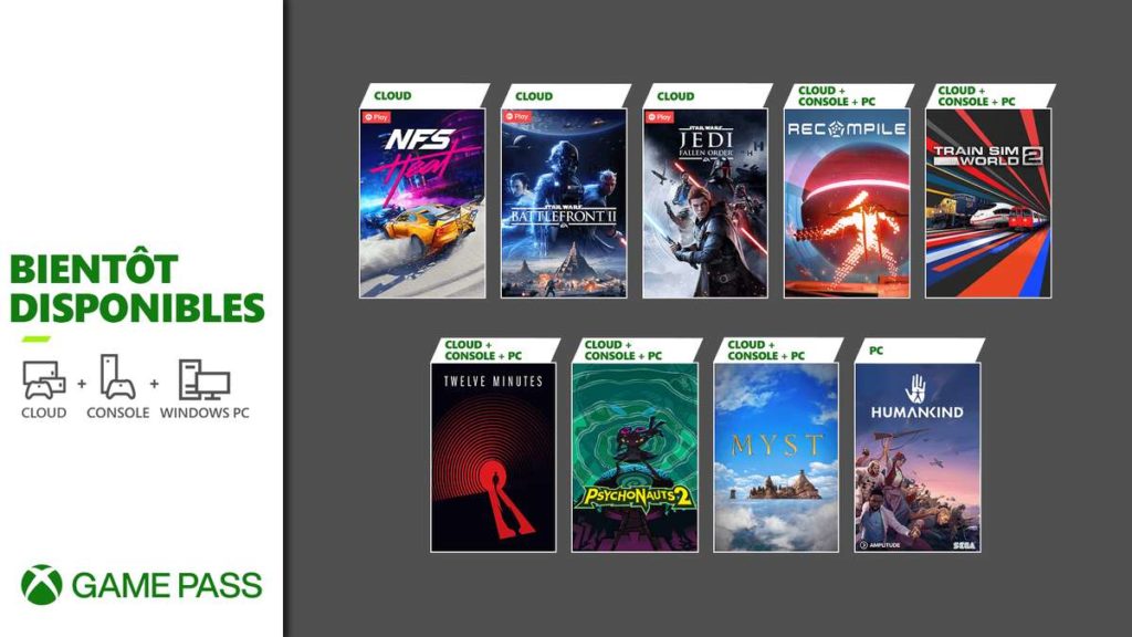 Prochainement dans le Xbox Game Pass : Psychonauts 2, Humankind, Twelve Minutes