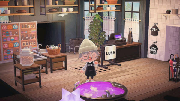 Animal Crossing : New Horizons – Lush vous accueille sur son île