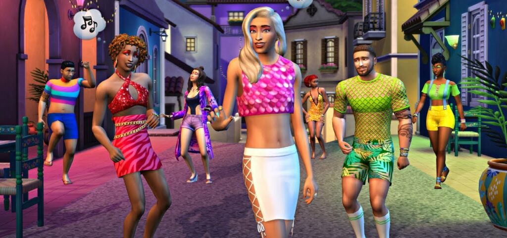 Les Sims 4 Tenues de carnaval - Les Sims x Pabllo Vittar