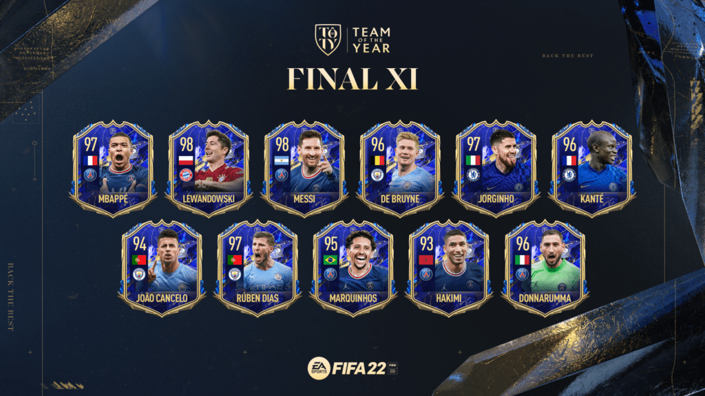 EA SPORTS FIFA 22 : Electronic Arts Équipe de l'Année (TOTY) 2022
