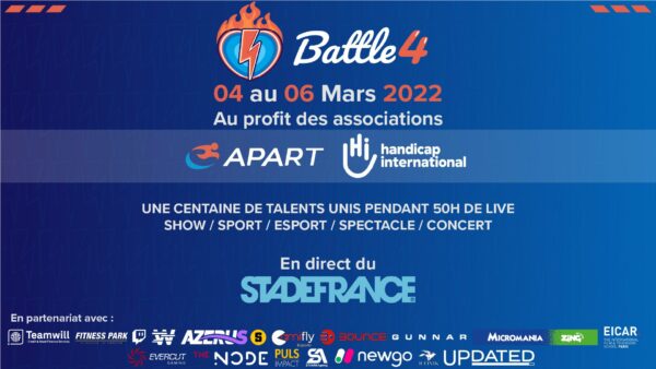 BATTLE4 Stade de France inclusion Handicap International association Apart Esports Village MoovEvents