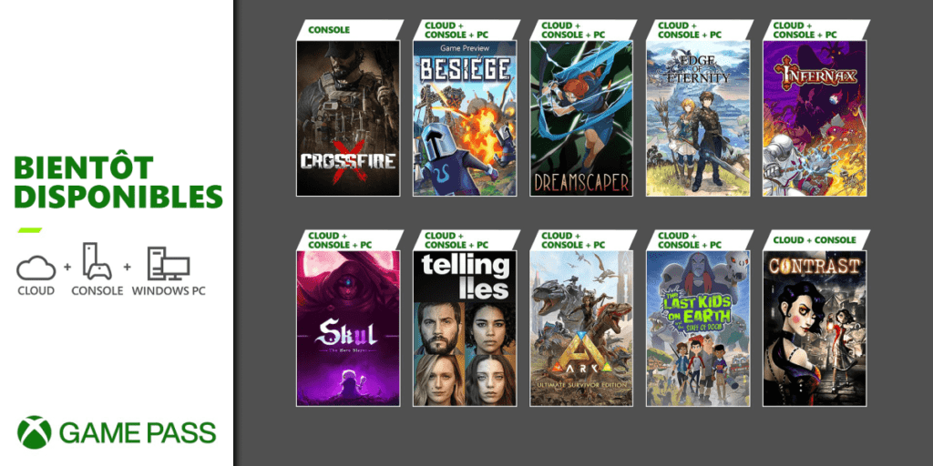 Xbox Game Pass : Contrast, CrossfireX, Ark: Ultimate Survivor Edition Février 2022
