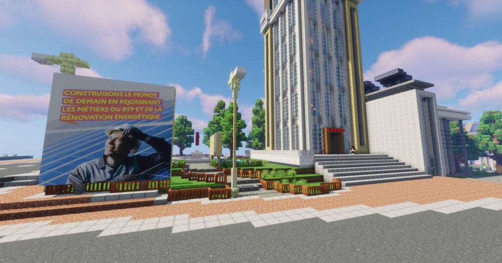 BTPixels - Minecraft - métiers du BTP : Aypierre x ADEME