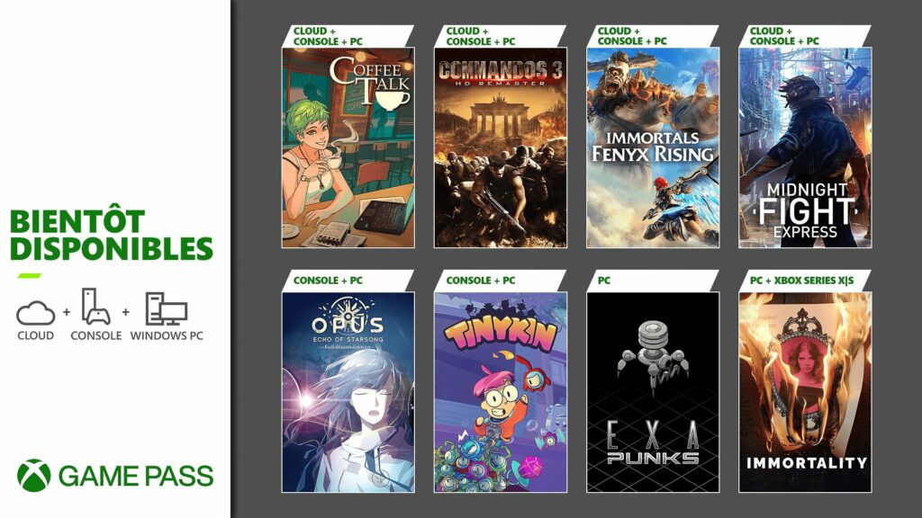 Xbox Game Pass : Immortality, Tinykin, Immortals Fenyx Rising
