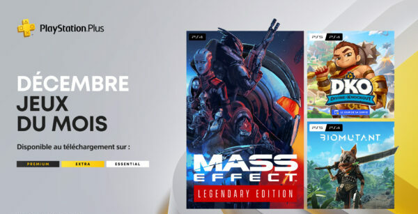PlayStation Plus Décembre 2022 : Mass Effect Legendary Edition - Biomutant - Divine Knockout: Founder’s Edition