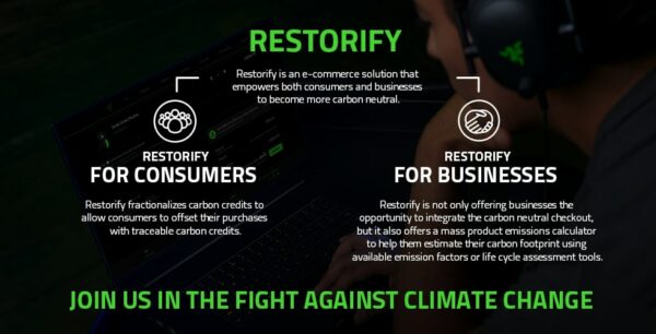 Razer lance Restorify, une solution de traçabilité carbone