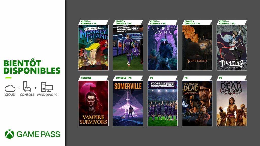 Xbox Game Pass : Pentiment, Football Manager 2023, Somerville