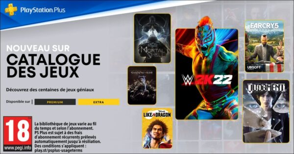 PlayStation Plus Extra et Premium de décembre 2022