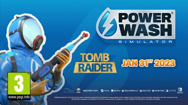 Powerwash Simulator - Le manoir de Lara Croft (Tomb Raider)