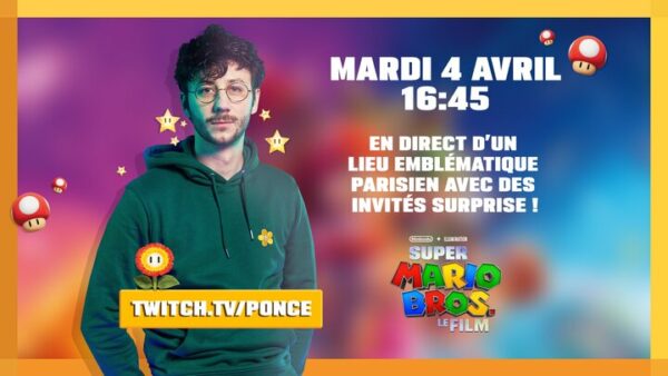 Streaming Twitch Ponce x Super Mario Bros. - Centre Pompidou