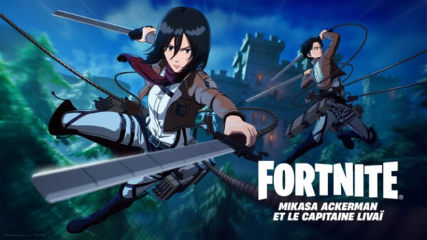 Fortnite - Eren Jaeger, Capitaine Livaï, Mikasa Ackermann (l’Attaque des Titans)