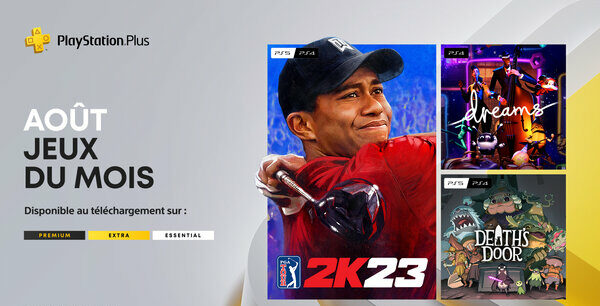 PlayStation Plus Essential Extra Premium août 2023