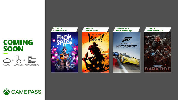 Xbox Game Pass : Warhammer 40,000: Darktide, Forza Motorsport, From Space et Like A Dragon: Ishin