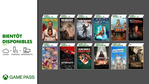 Xbox Game Pass : Far Cry 6, Remnant II, Spirit of the North