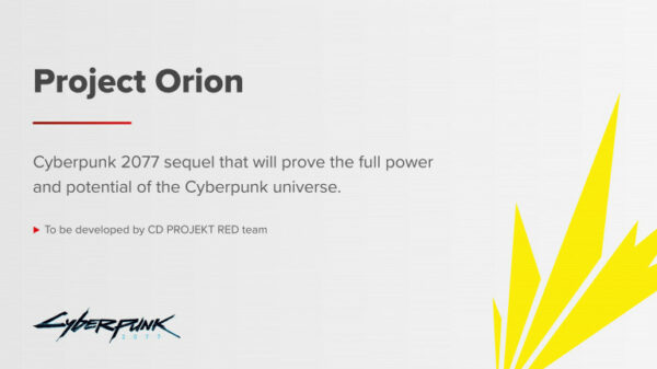 CD PROJEKT RED North America accélère le développement du Project Orion