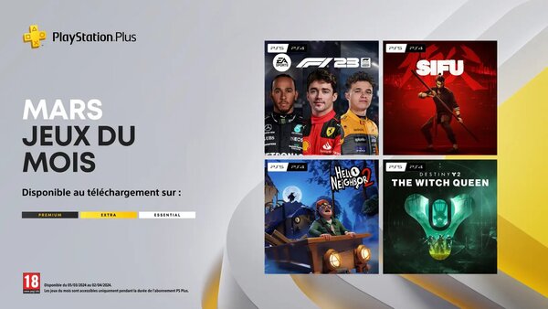 PlayStation Plus de mars 2024