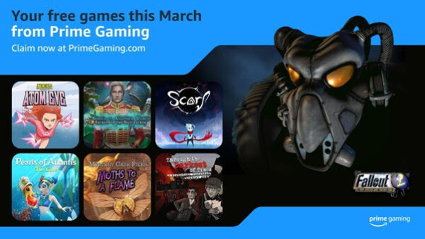 Amazon Prime Gaming mars 2024