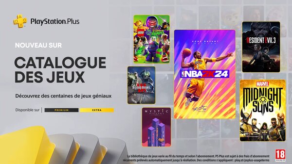 PlayStation Plus Extra/Premium - mars 2024