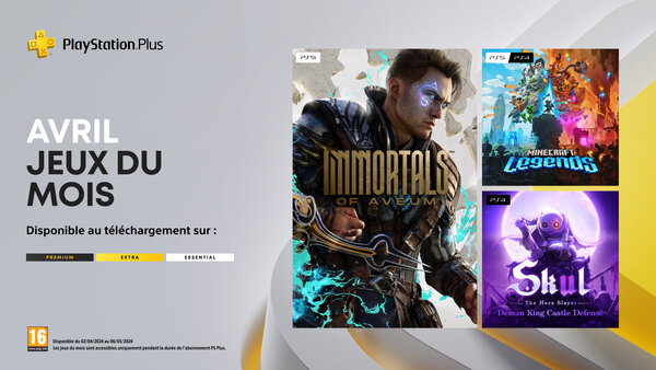 PlayStation Plus Essential, Extra , Premium avril 2024
