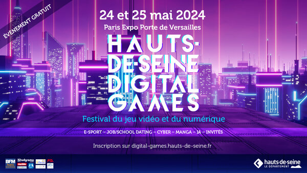 Le Festival Hauts-de-Seine Digital Games revient les 24/25 mai