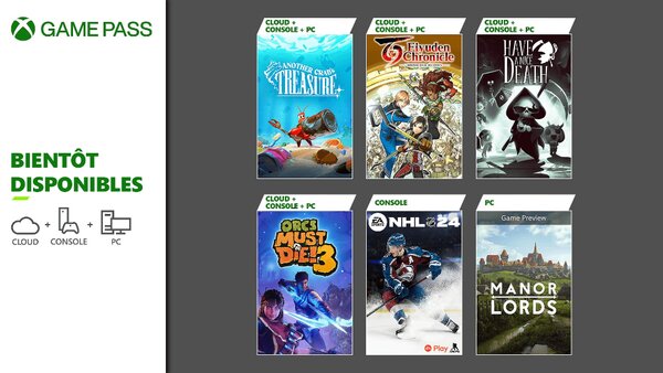 Xbox Game Pass, Harold Halibut, Manor Lords, EA Sports NHL 24